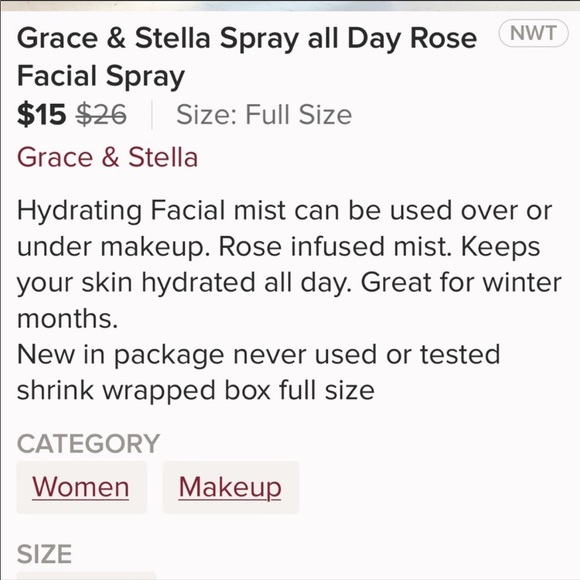 Grace & Stella Rose Hydrating Spray All Day - Picture 3 of 3